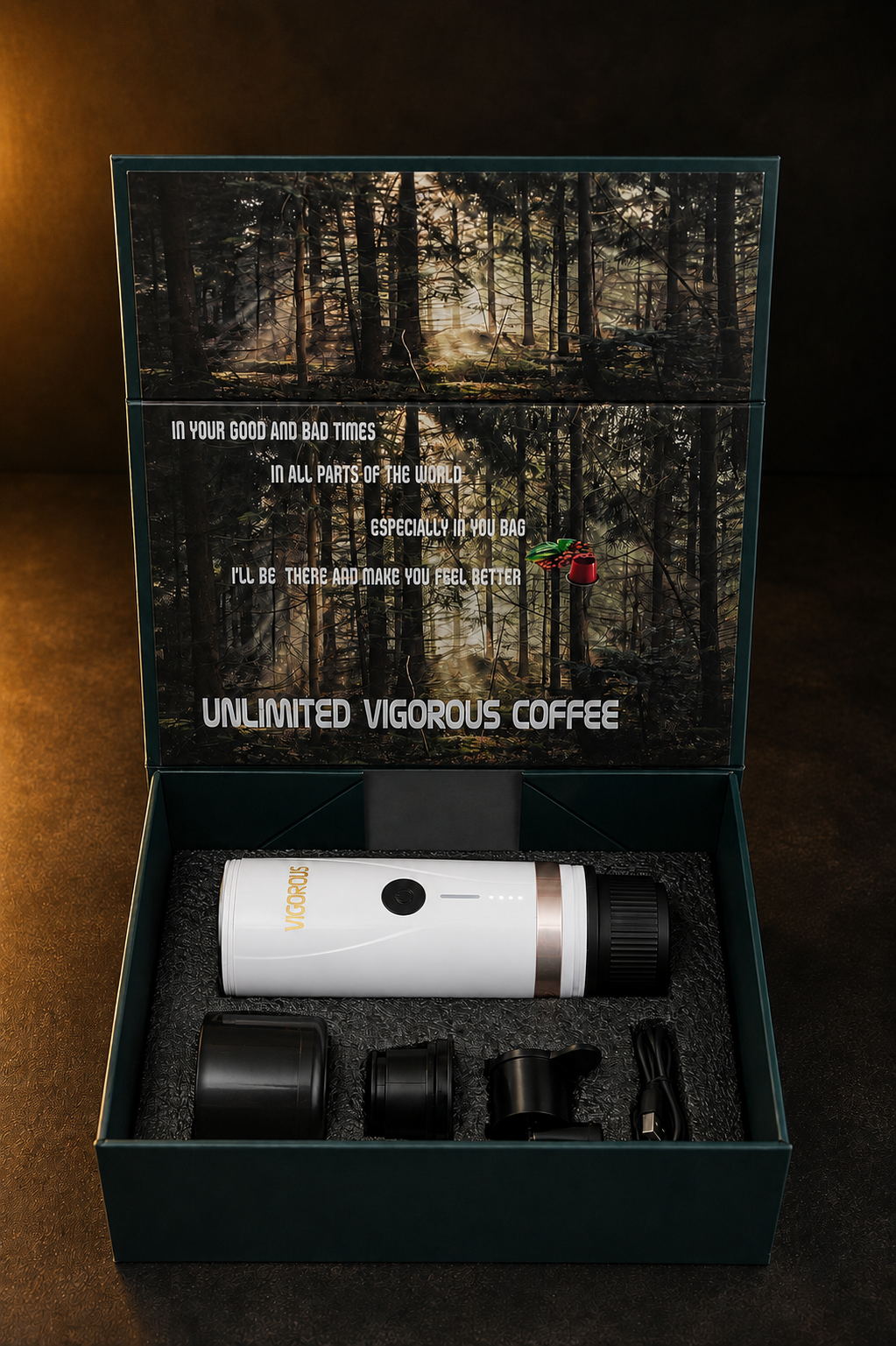 VIGOROUS Nano white Portable Espresso Machine
