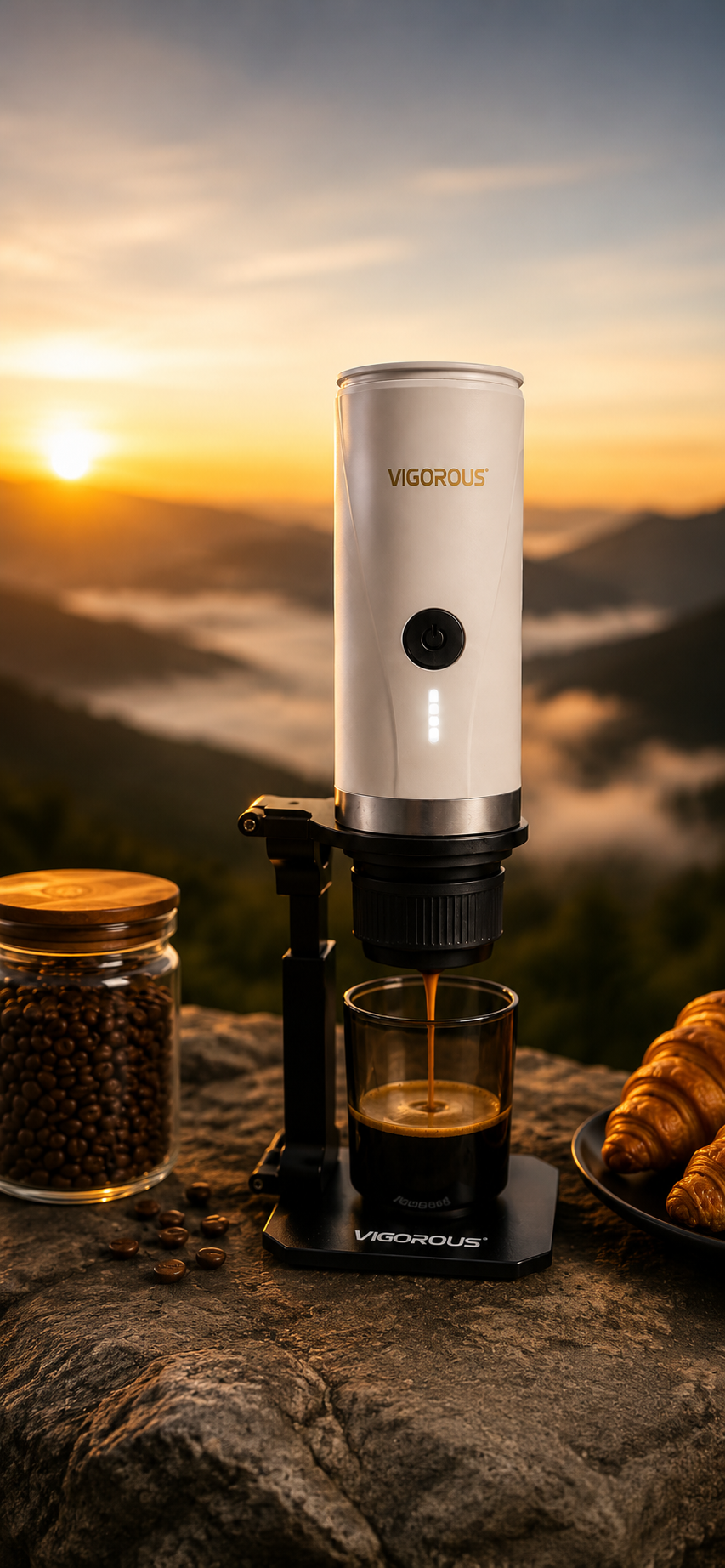 VIGOROUS Nano white Portable Espresso Machine